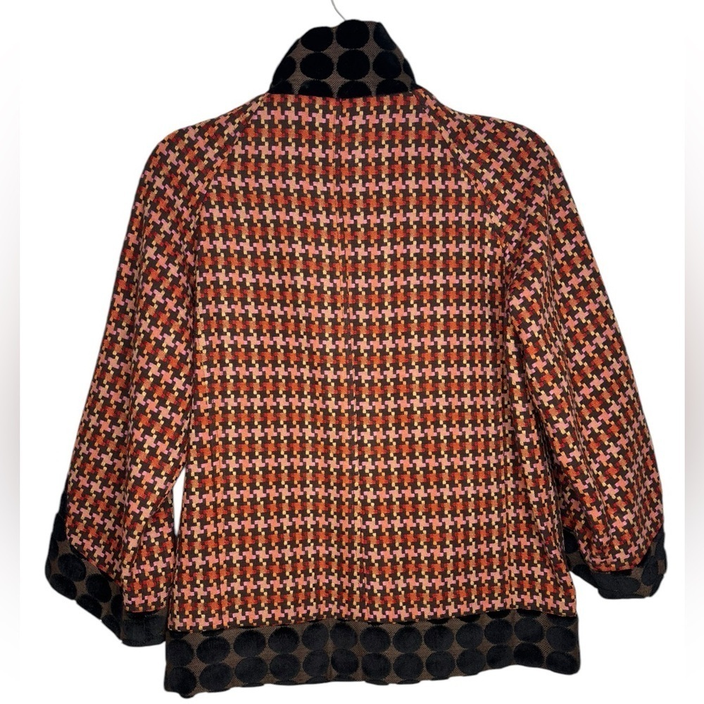 Vtg Y2k Tweed Artsy Abstract Multi Pattern Colorf… - image 8